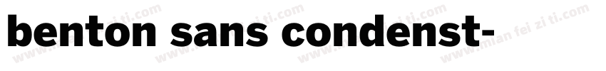 benton sans condenst字体转换